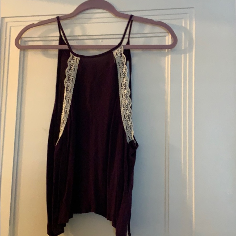 Dark purple crop top